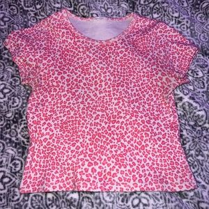 pink cheetah Brandy Melville top :)